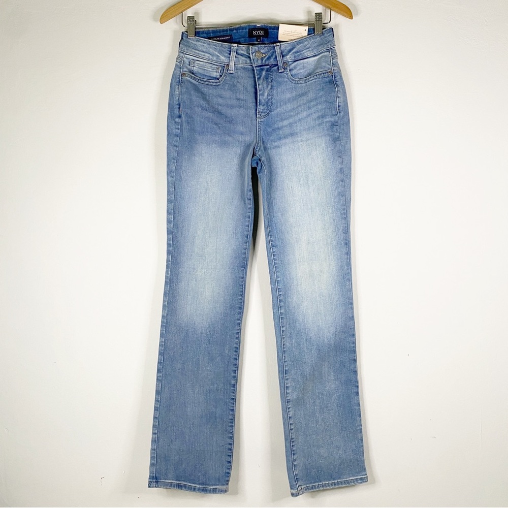 NYDJ Marilyn Straight Lift Tuck Technology Light Wash Size 4
